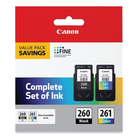 Canon Ink CL-261/PG-260, Black/Color 3725C006